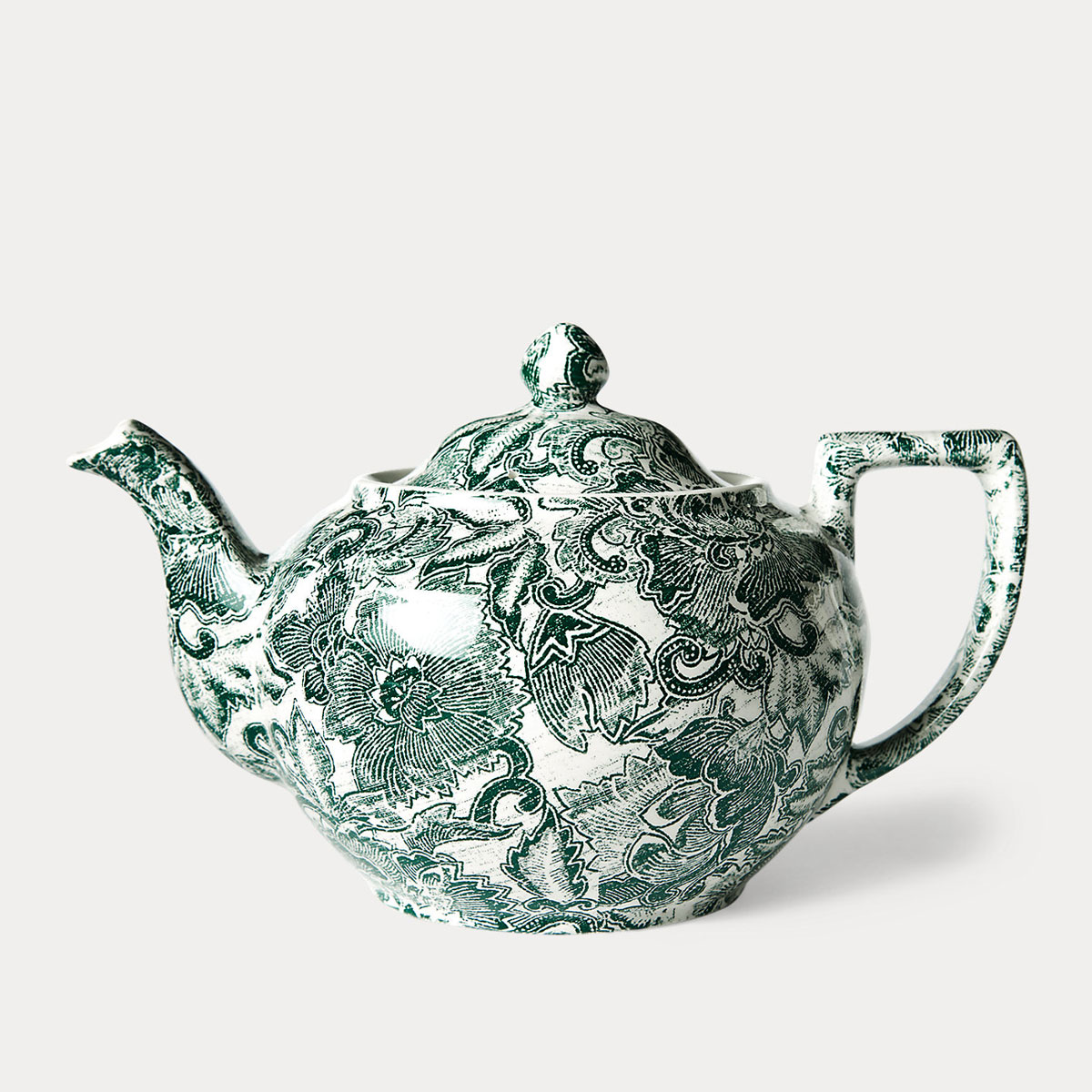 Ralph Lauren Faded Peony Teapot, Green