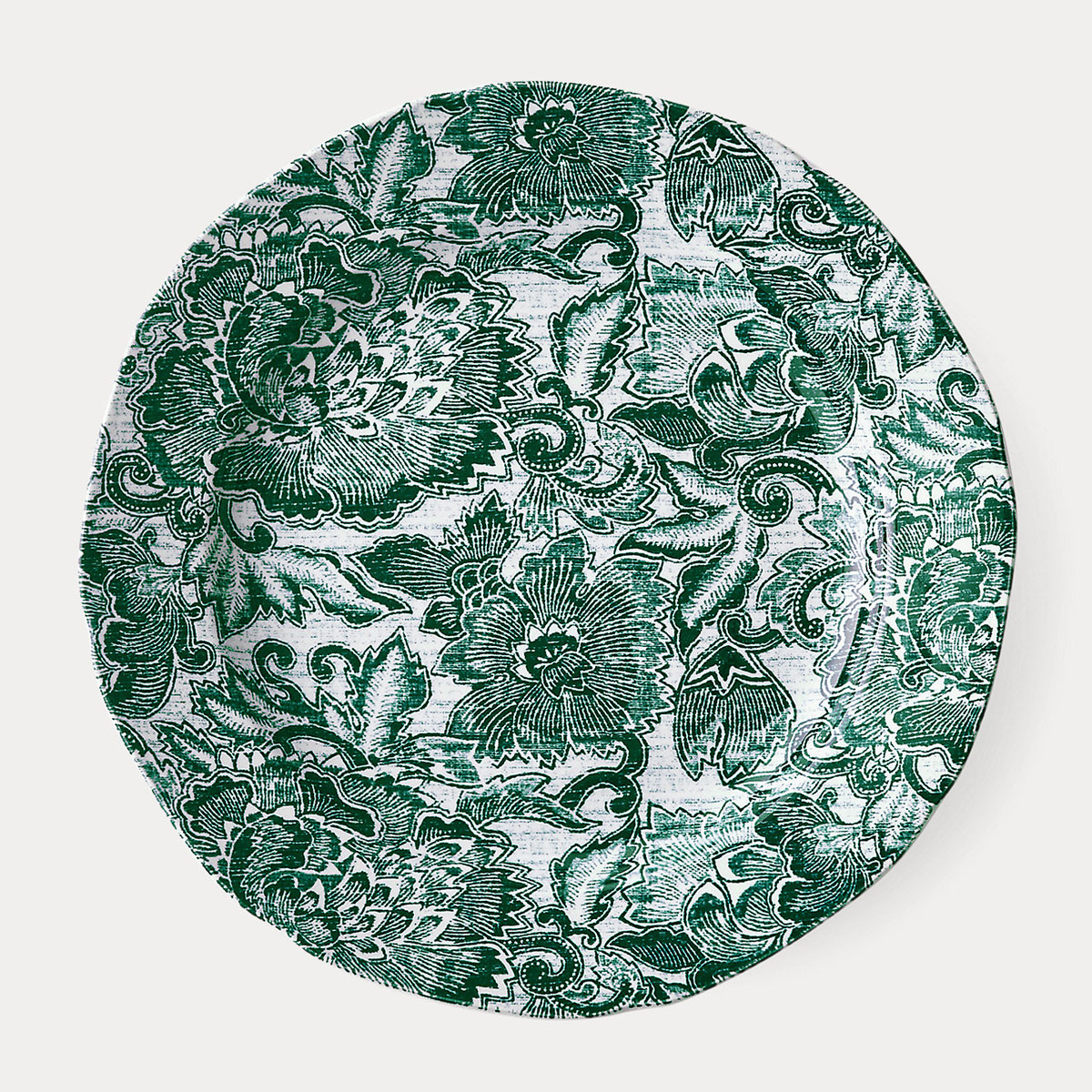Ralph Lauren Faded Peony Salad Plate, Green