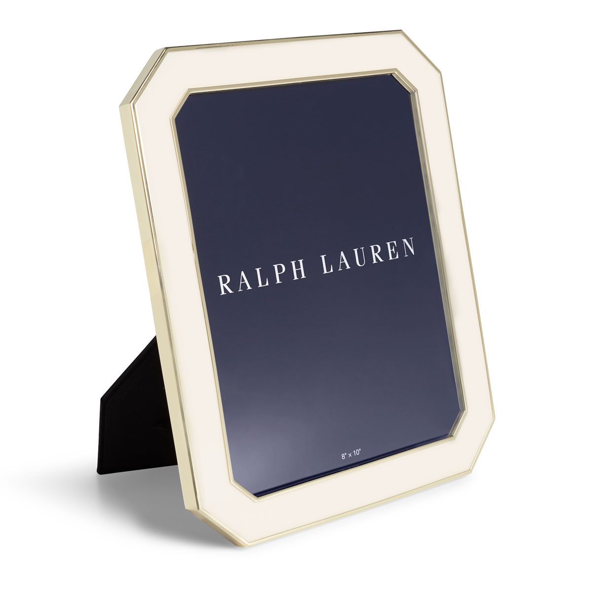 Ralph Lauren Becker 8"x10" Frame, Cream and Brass