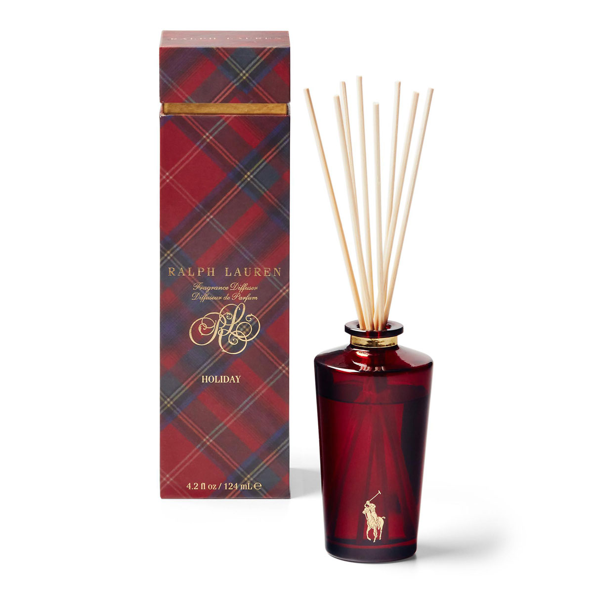 Ralph Lauren Holiday Red Plaid Diffuser Candle