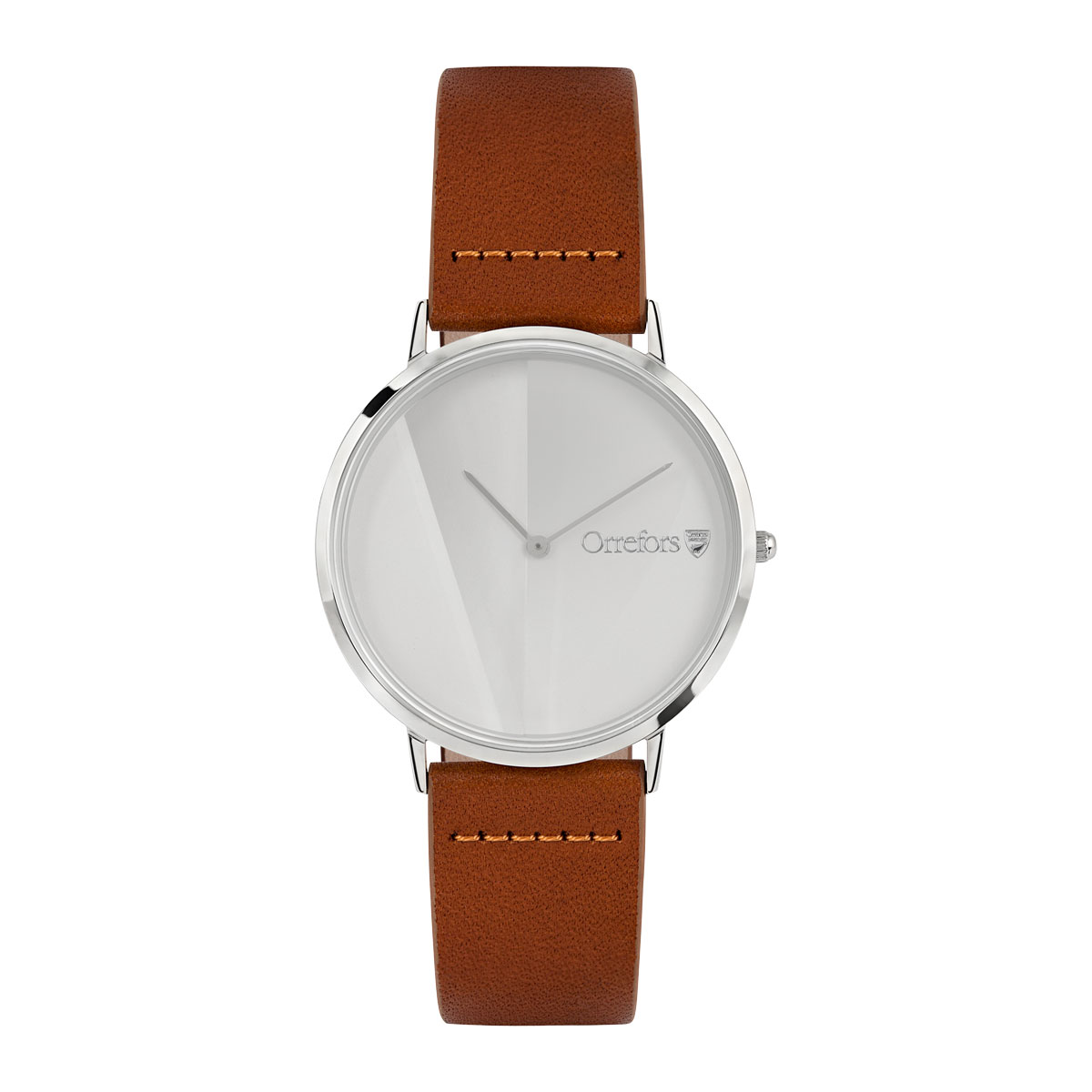 Orrefors Crystal O-Time Brandy White Dial Watch