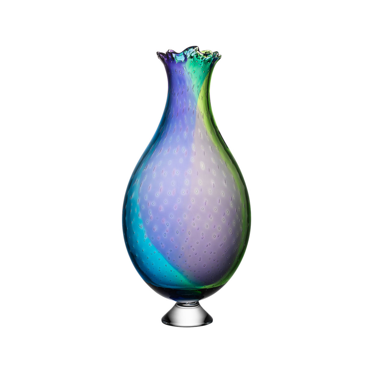 Kosta Boda 22" Poppy Crystal Vase