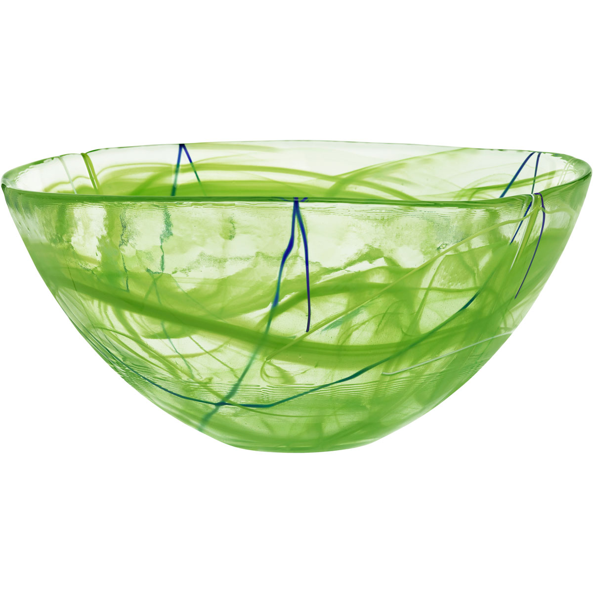 Kosta Boda Contrast Large Crystal Bowl, Lime
