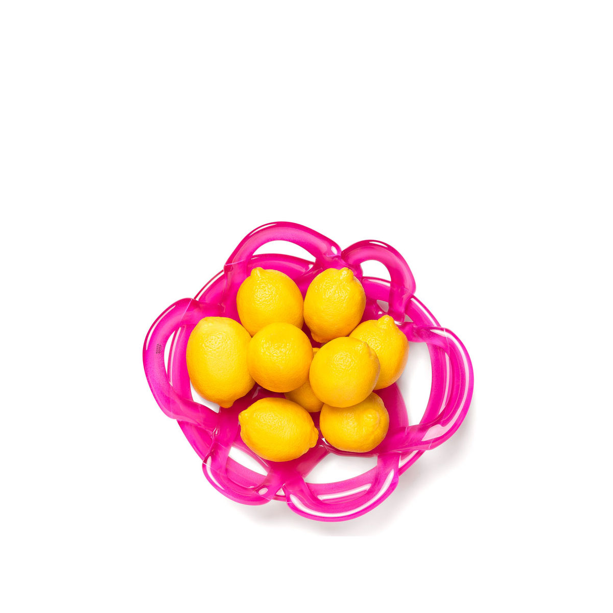 Kosta Boda Small Basket Crystal Bowl, Pink