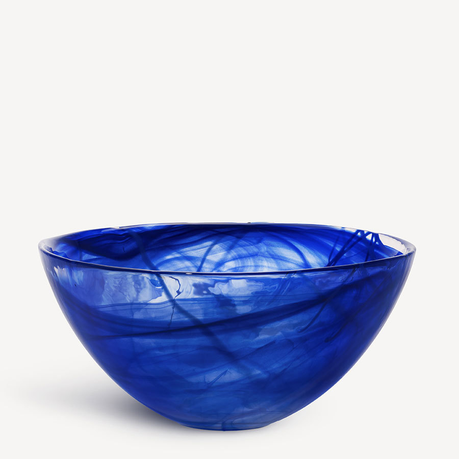 Kosta Boda Contrast 14" Bowl Blue