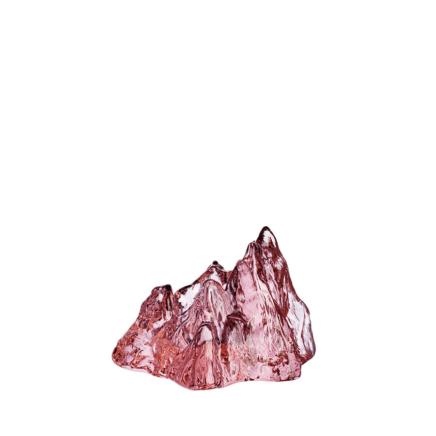 Kosta Boda The Rock Votive Pink