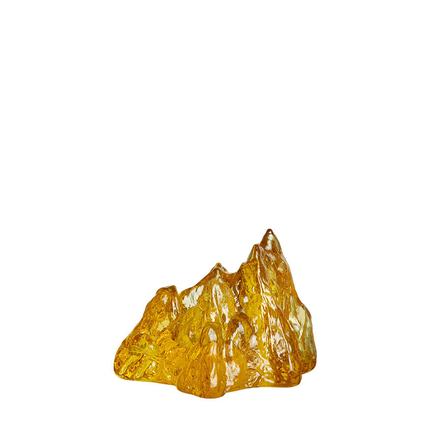 Kosta Boda The Rock Votive Yellow