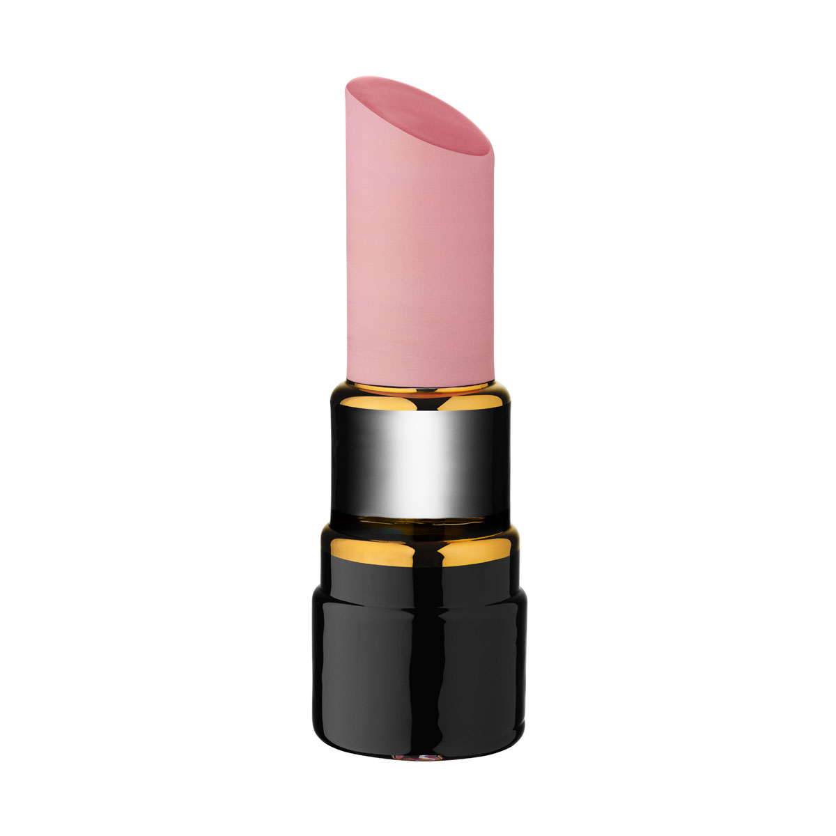 Kosta Boda Make Up Large Lipstick, Pearl Pink