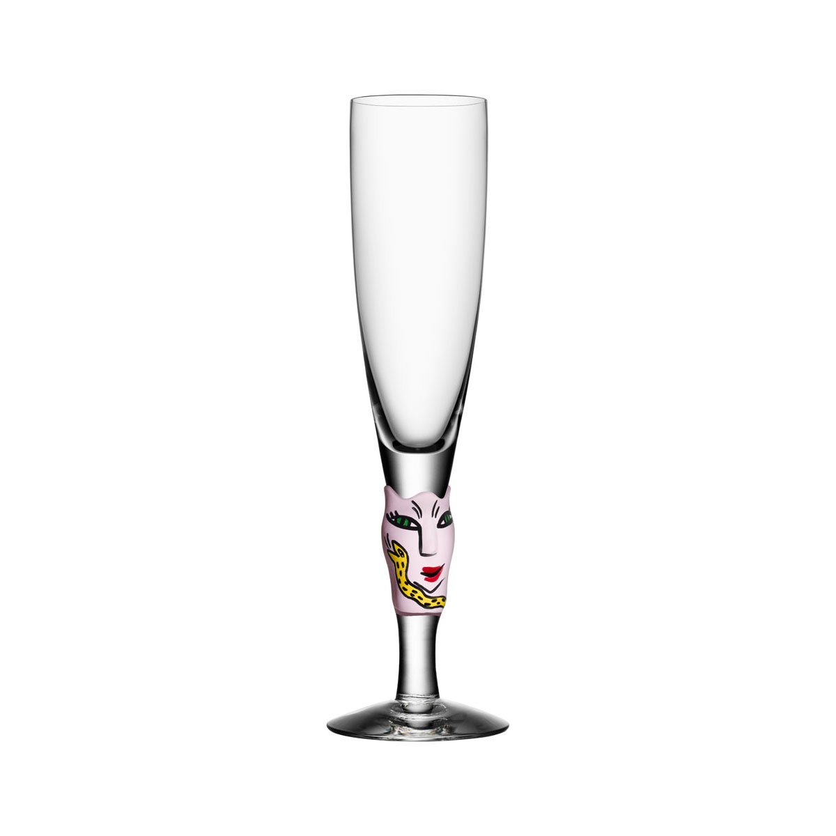 Kosta Boda Open Minds Pink Crystal Champagne, Single
