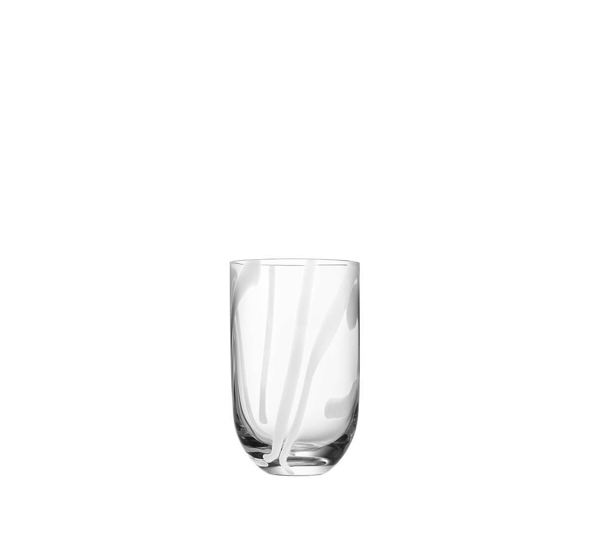 Kosta Boda Contrast Tumbler Glass, White