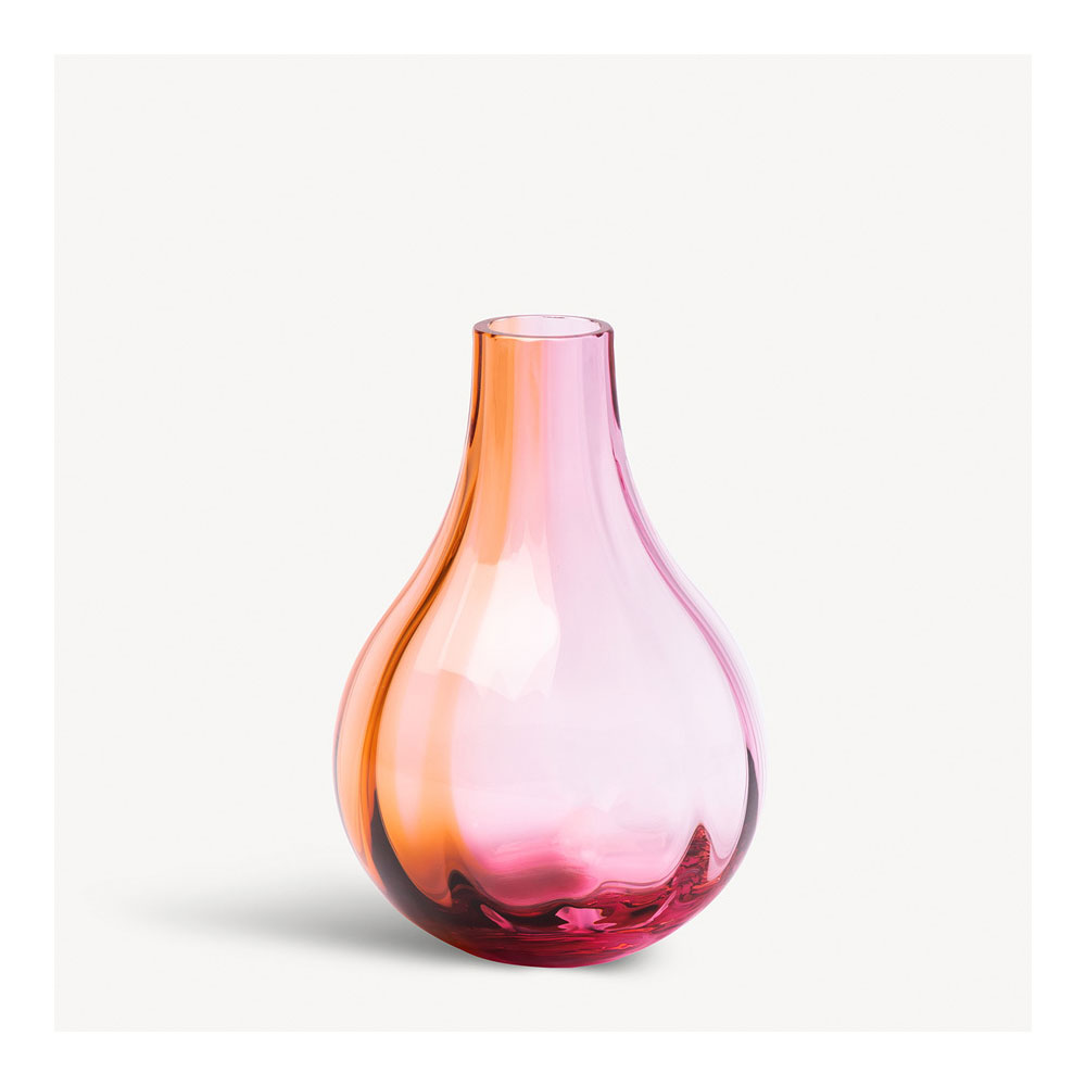 Kosta Boda Iris Vase Pink, Amber