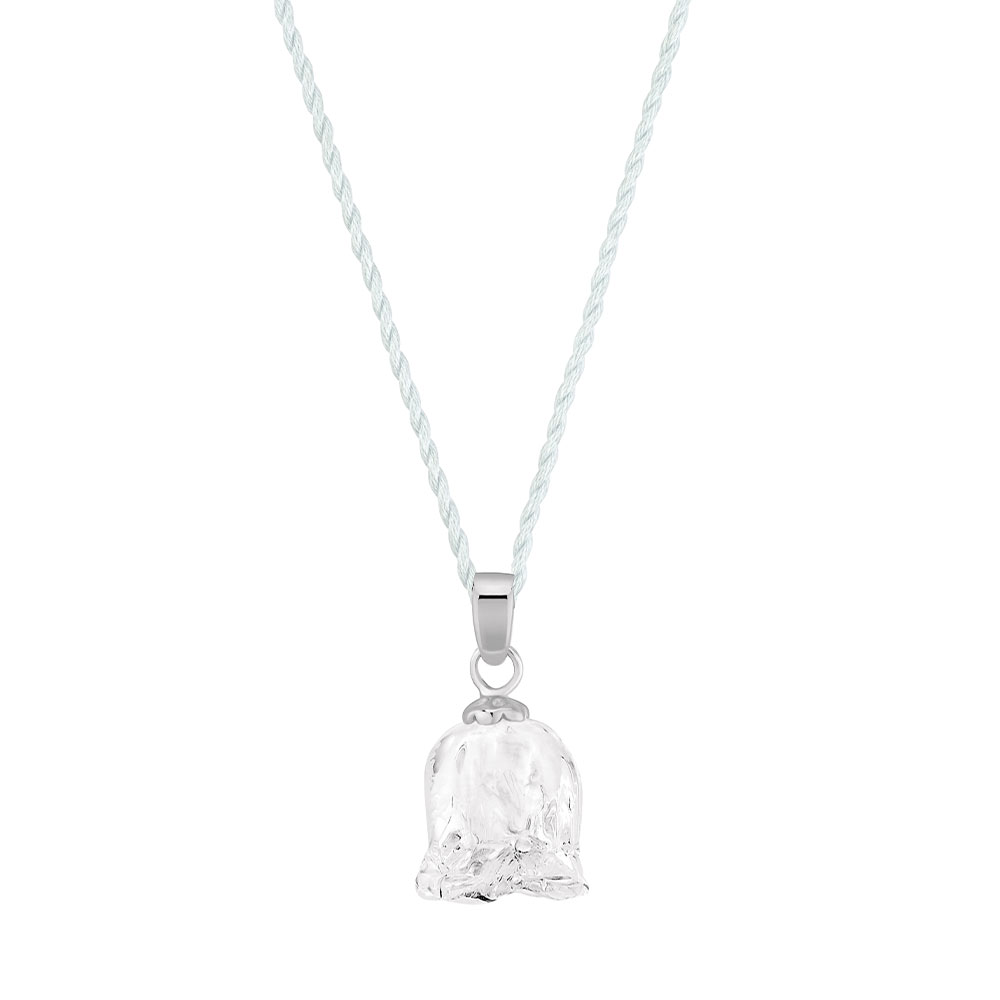 Lalique Muguet Pendant Necklace, Silver