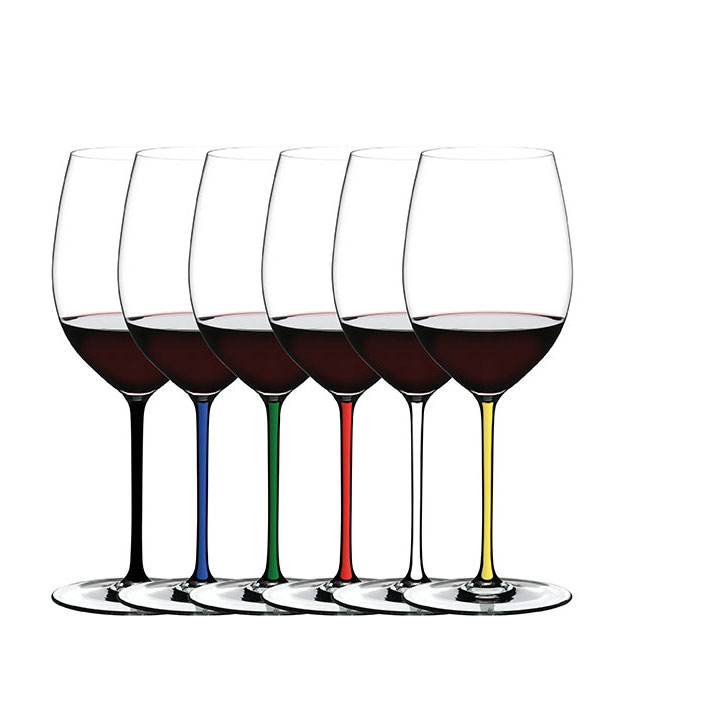 Riedel Fatto A Mano, Cabernet, Merlot Wine Glasses, Set of Six