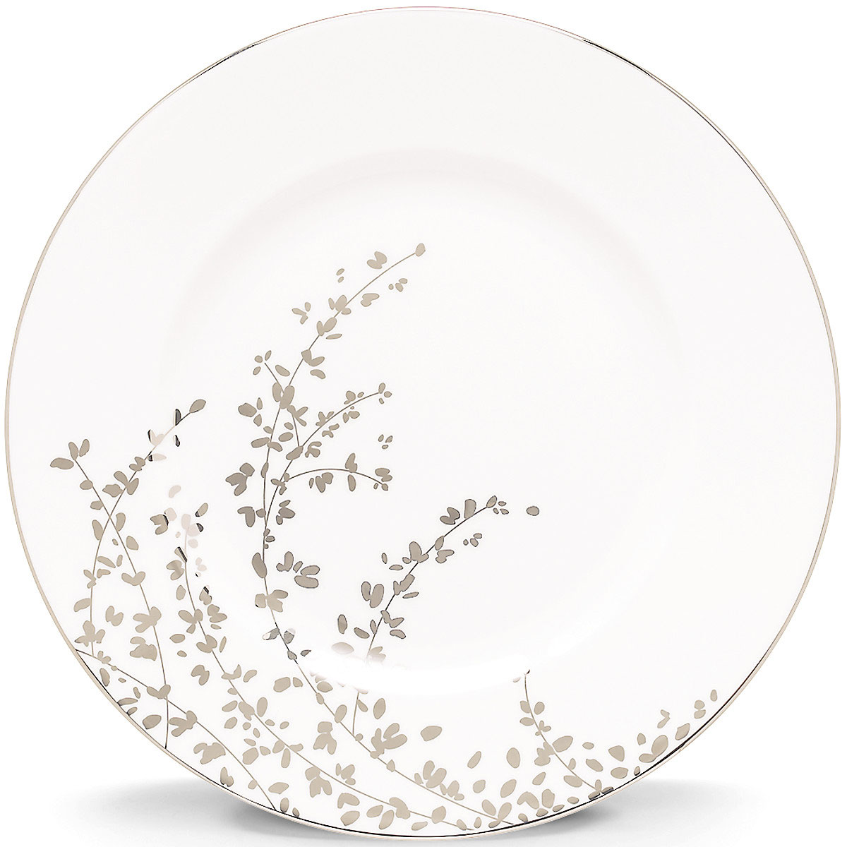 Kate Spade China by Lenox, Gardner St Platinum Dinner Plate