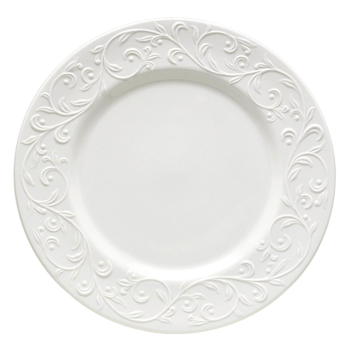Lenox Opal Innocence Carved China Dinner Plate, Single
