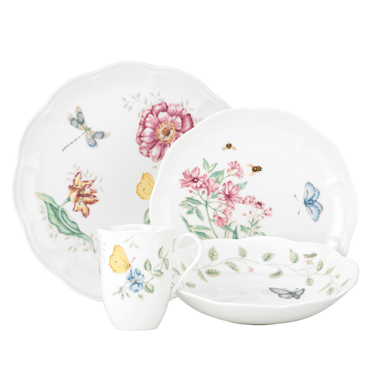 Lenox China Butterfly Meadow, 4 Piece Place Setting