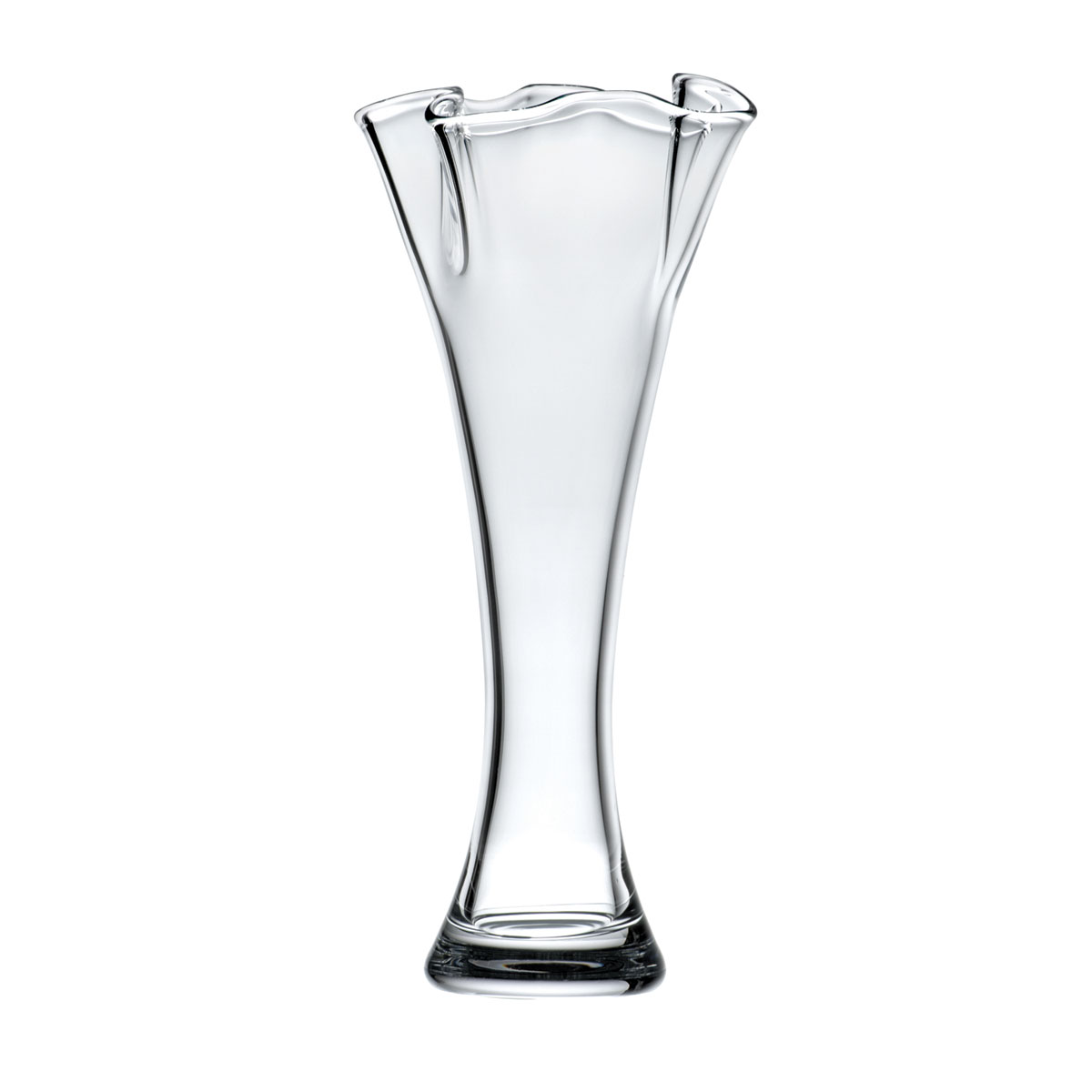 Lenox Organics Ruffle Cylinder Crystal Vase, Medium