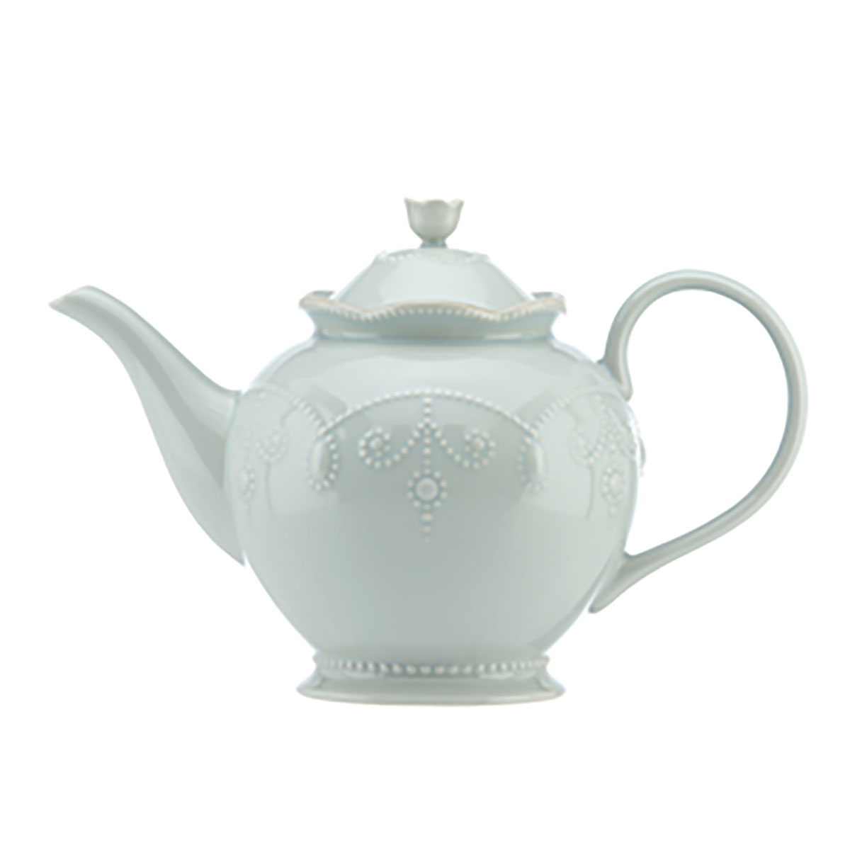 Lenox French Perle Blue China Teapot