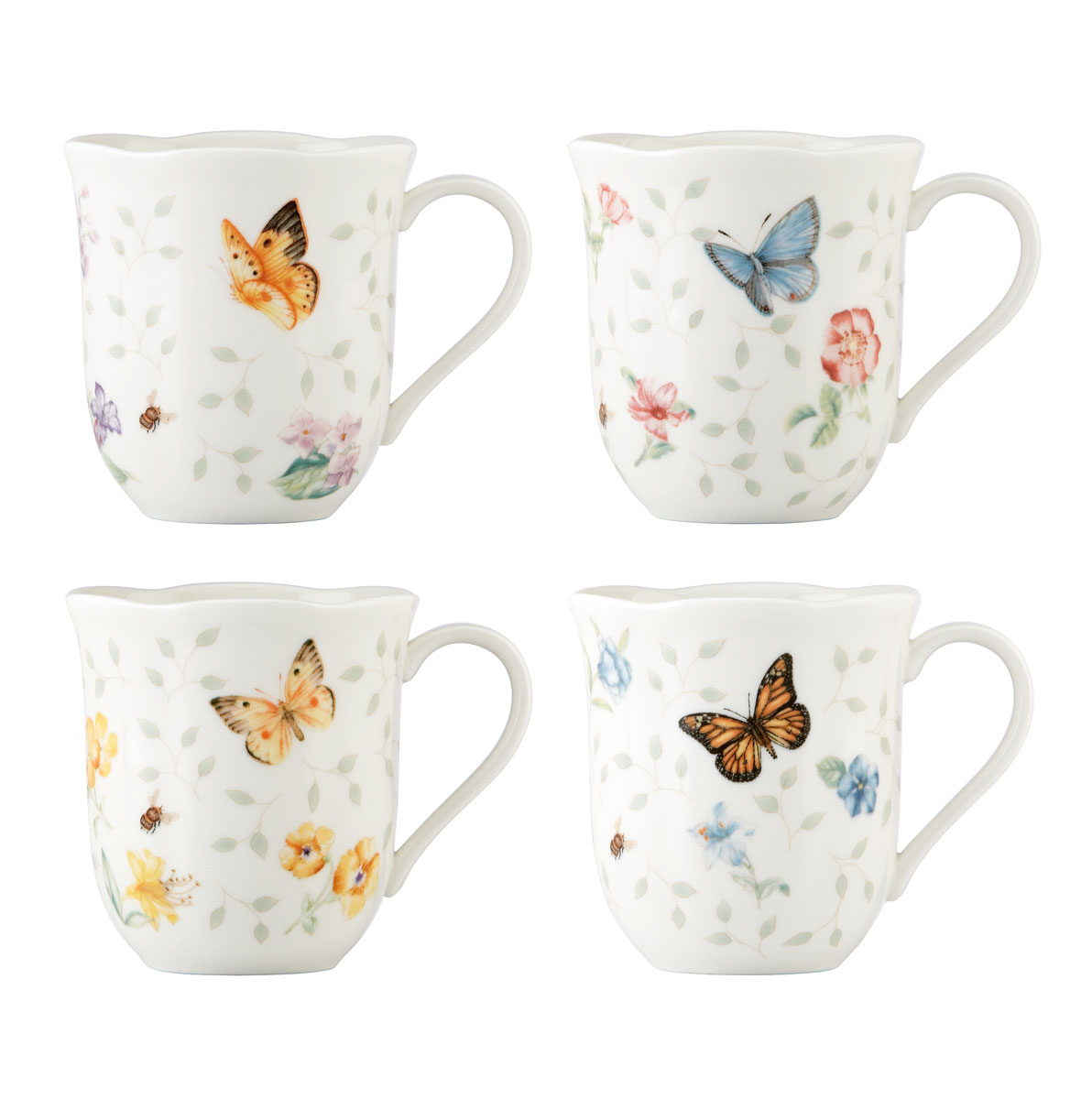 Lenox Butterfly Meadow Petite Mugs Set Of Four