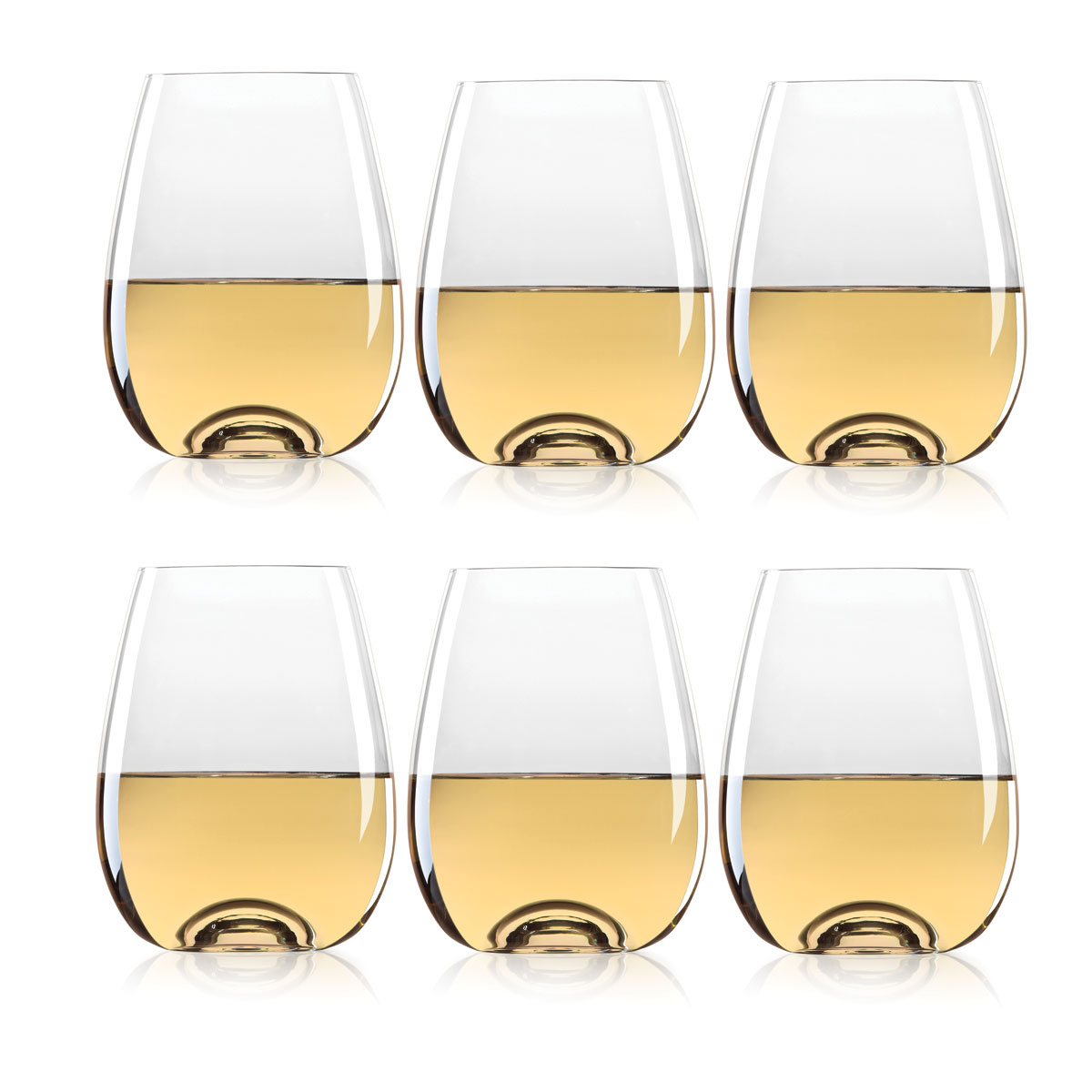 Lenox Tuscany Classics All Purpose Stemless Wine Glasses, Set Of Six