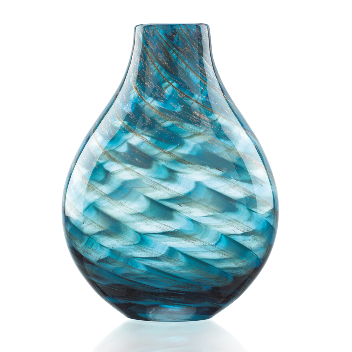 Lenox Seaview 11" Swirl Bottle Vase