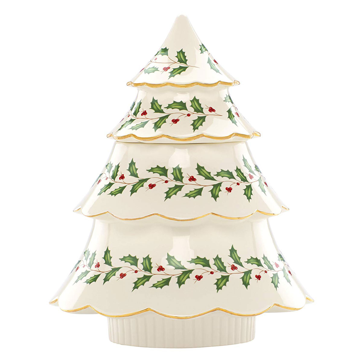 Lenox Holiday Tree Cookie Jar