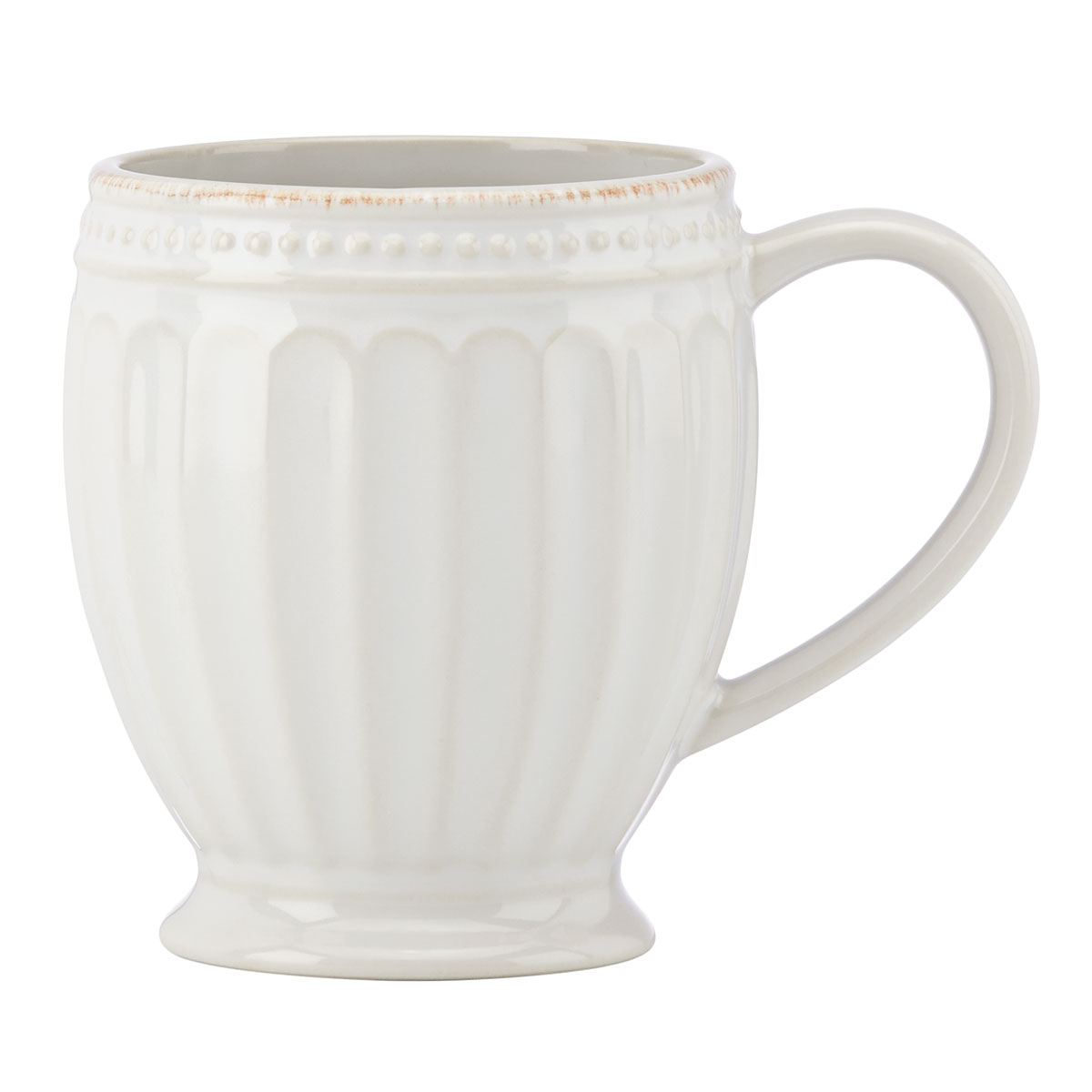 Lenox French Perle Groove White Dinnerware Mug, Single