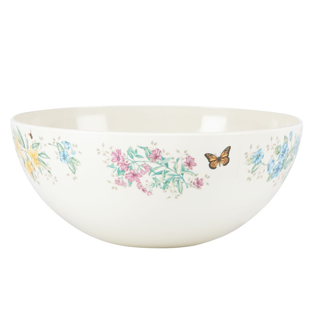 Lenox Butterfly Meadow Melamine China Salad Bowl Md