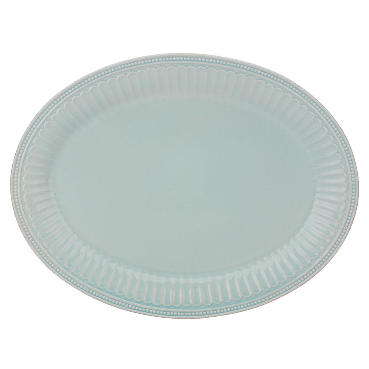 Lenox French Perle Groove Ice Blue China 16" Platter