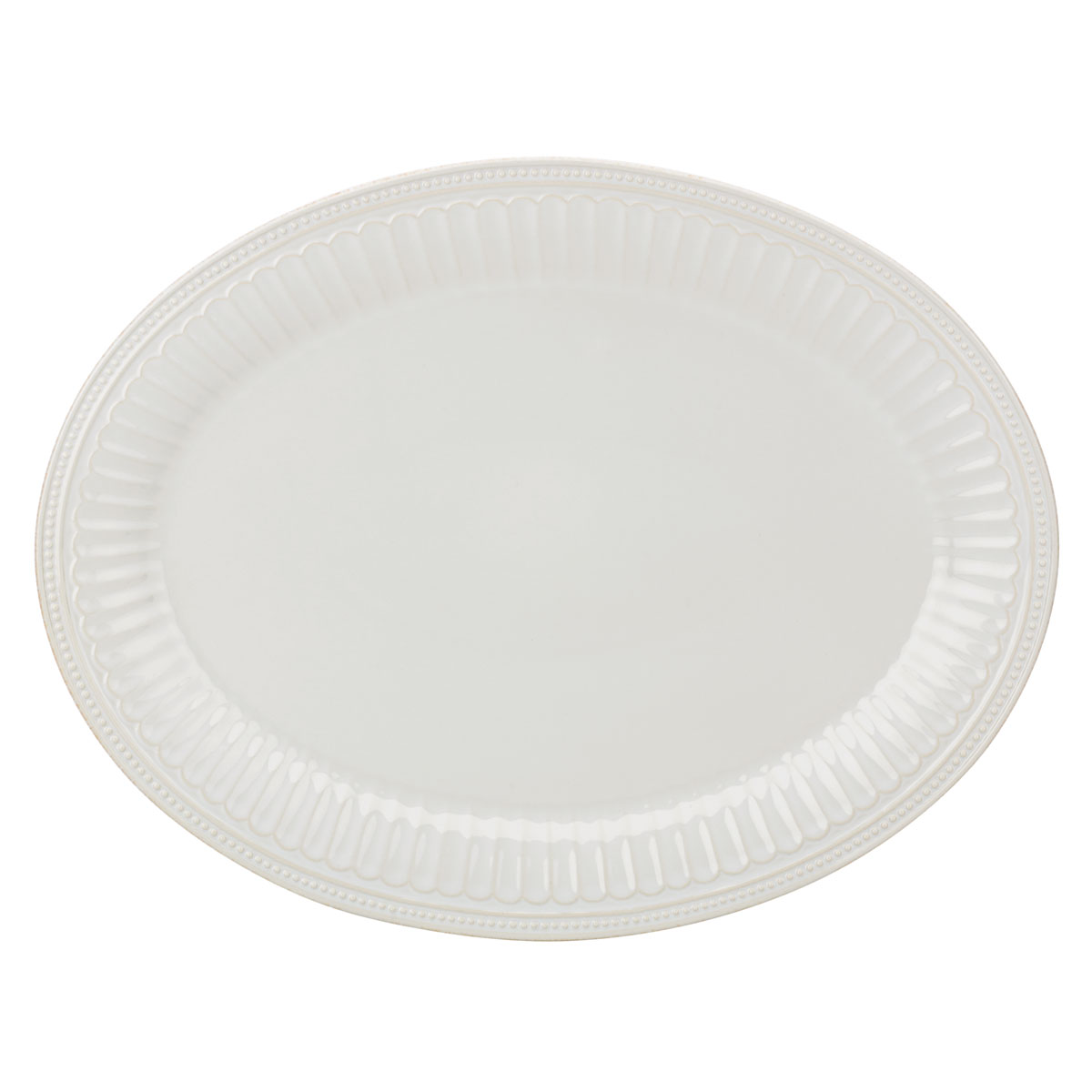 Lenox French Perle Groove White China Platter