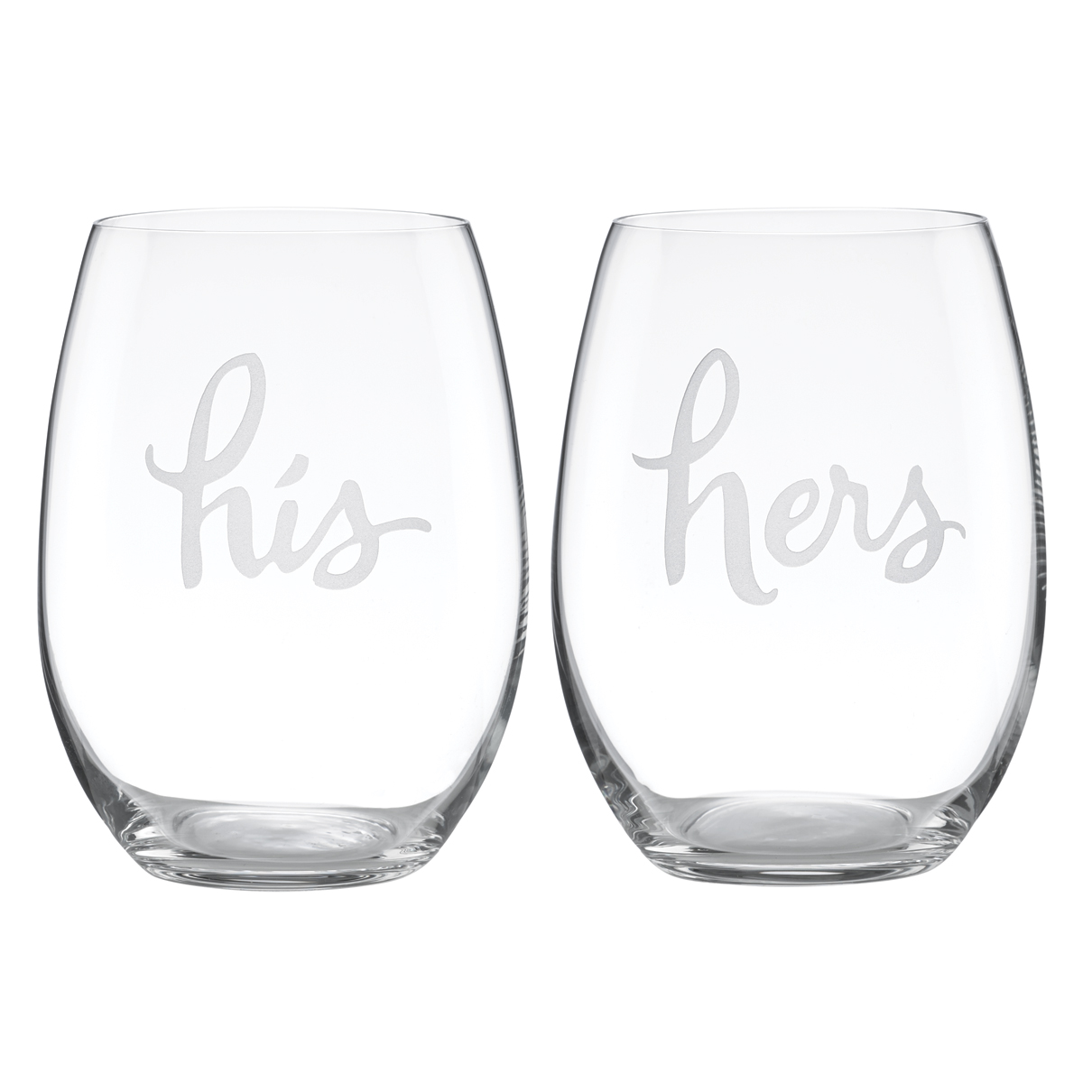 Kate Spade New York, Lenox Two Of A Kind His Hers Stemless Wine