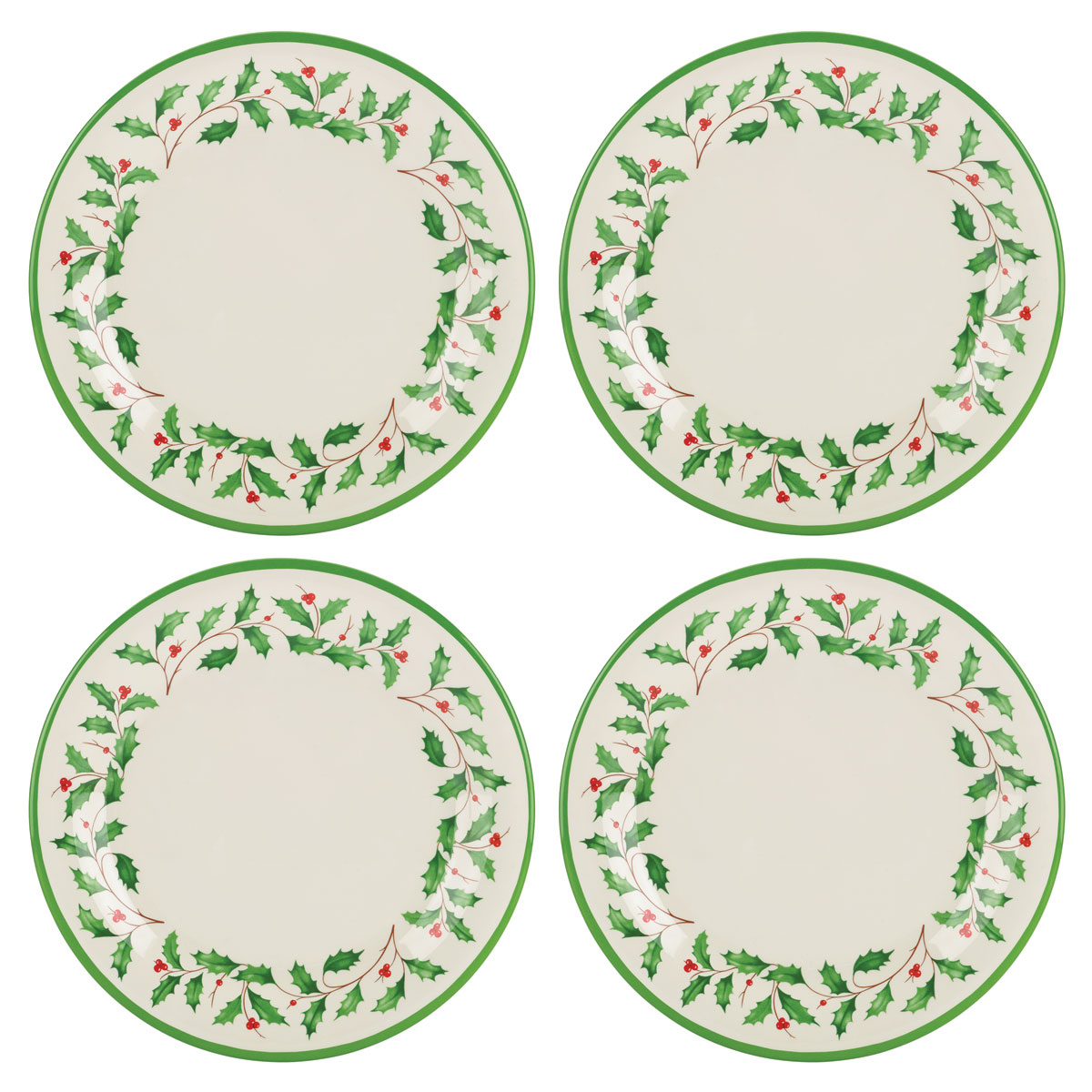 Lenox China Holiday Melamine Dinner Plate, Set Of 4