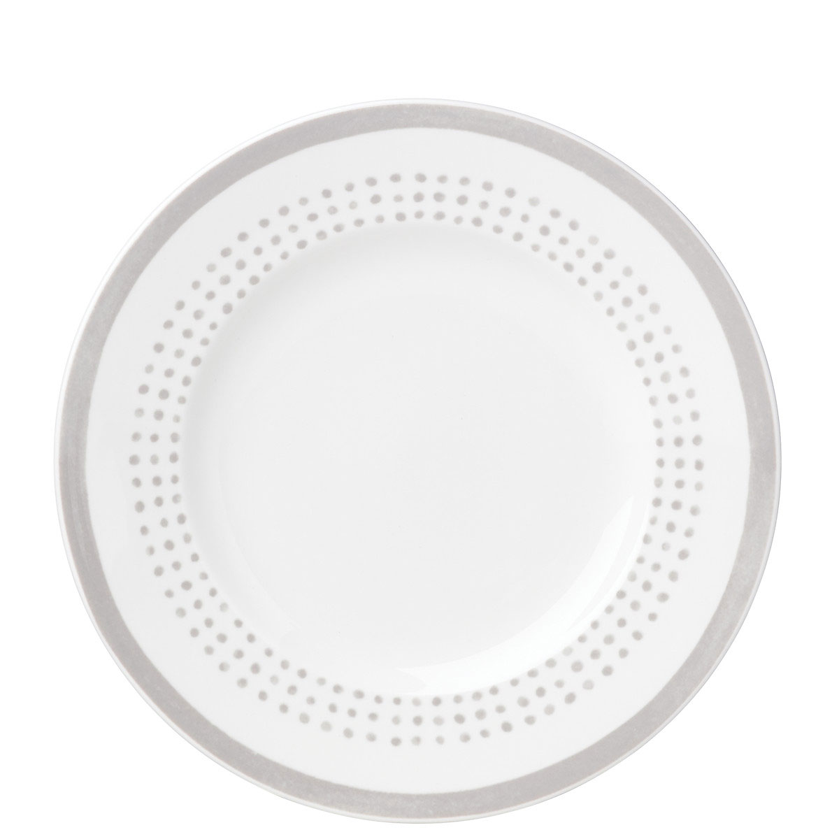 Kate Spade China by Lenox, Charlotte Street East Grey Accent Plate, Single