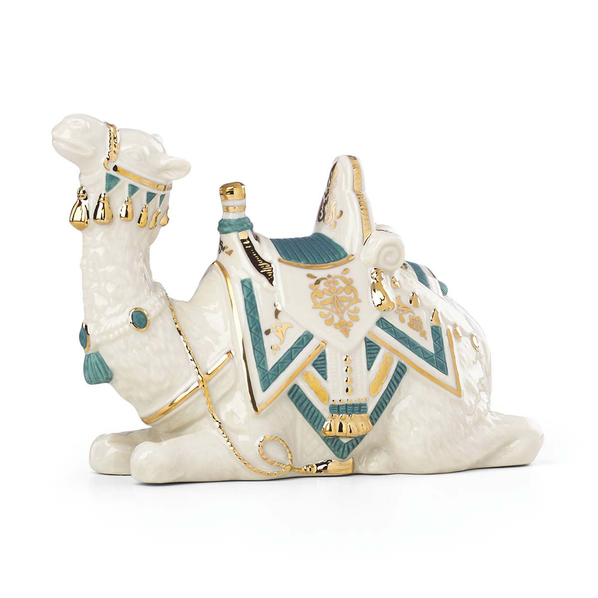 Lenox First Blessing Nativity Laying Camel, Teal Cloth