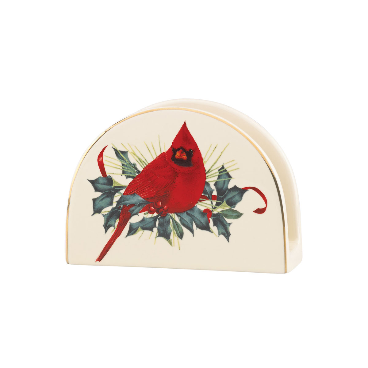 Lenox Winter Greetings Cardinal Napkin Holder