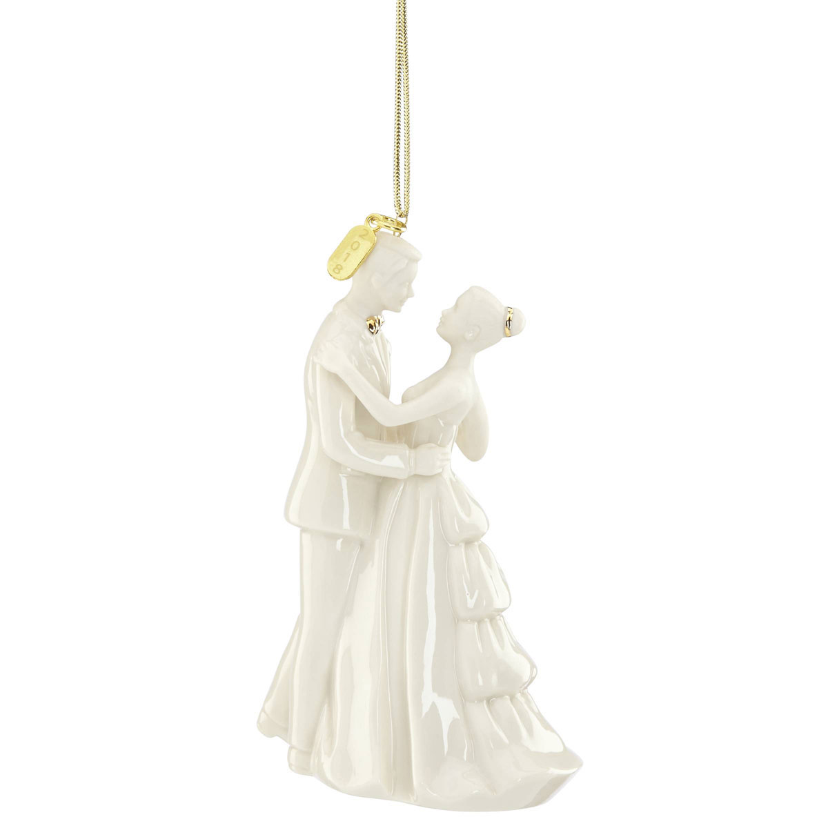 Lenox 2018 Always and Forever Bride and Groom Christmas Ornament