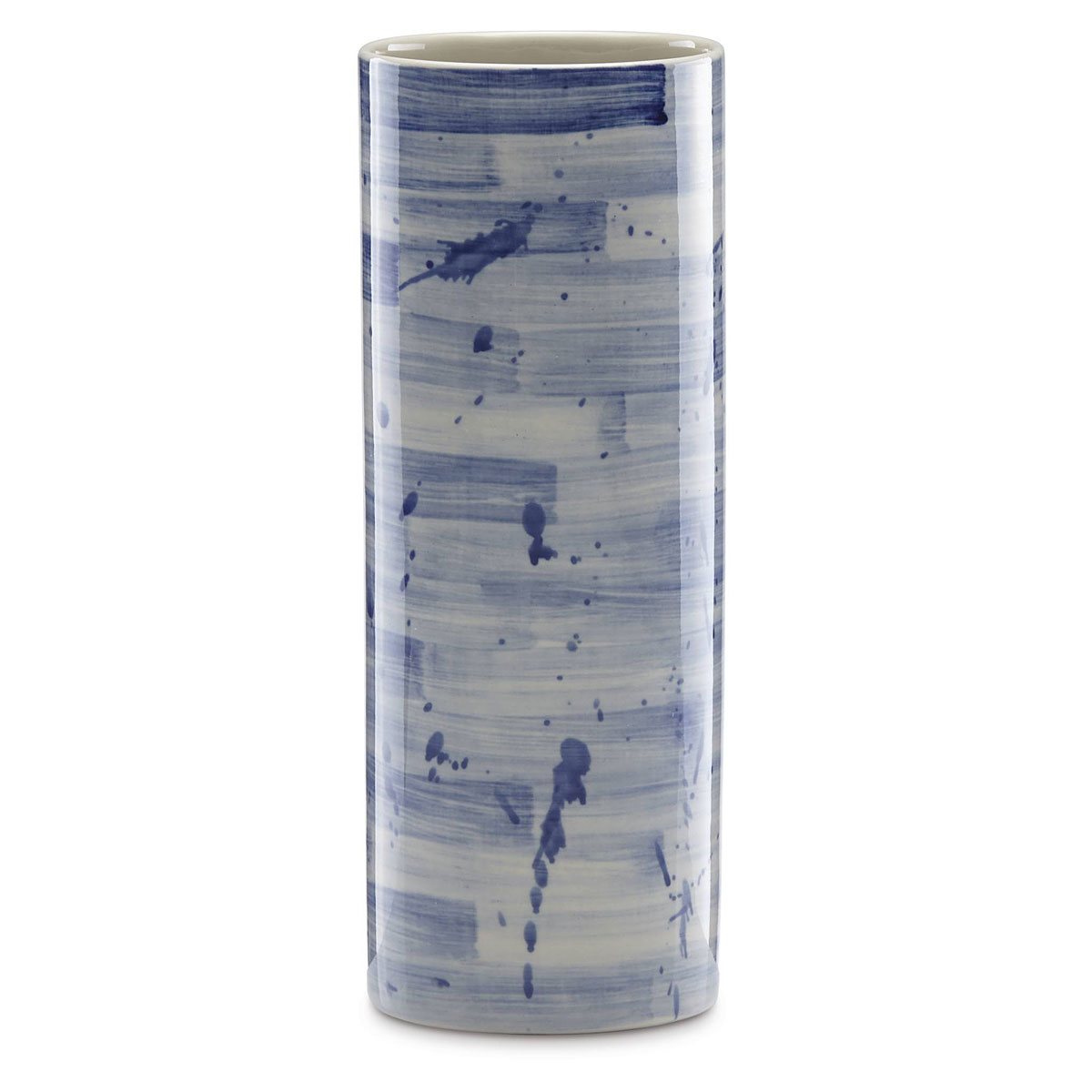 Lenox China Painted Indigo Stripe Cylinder Vase