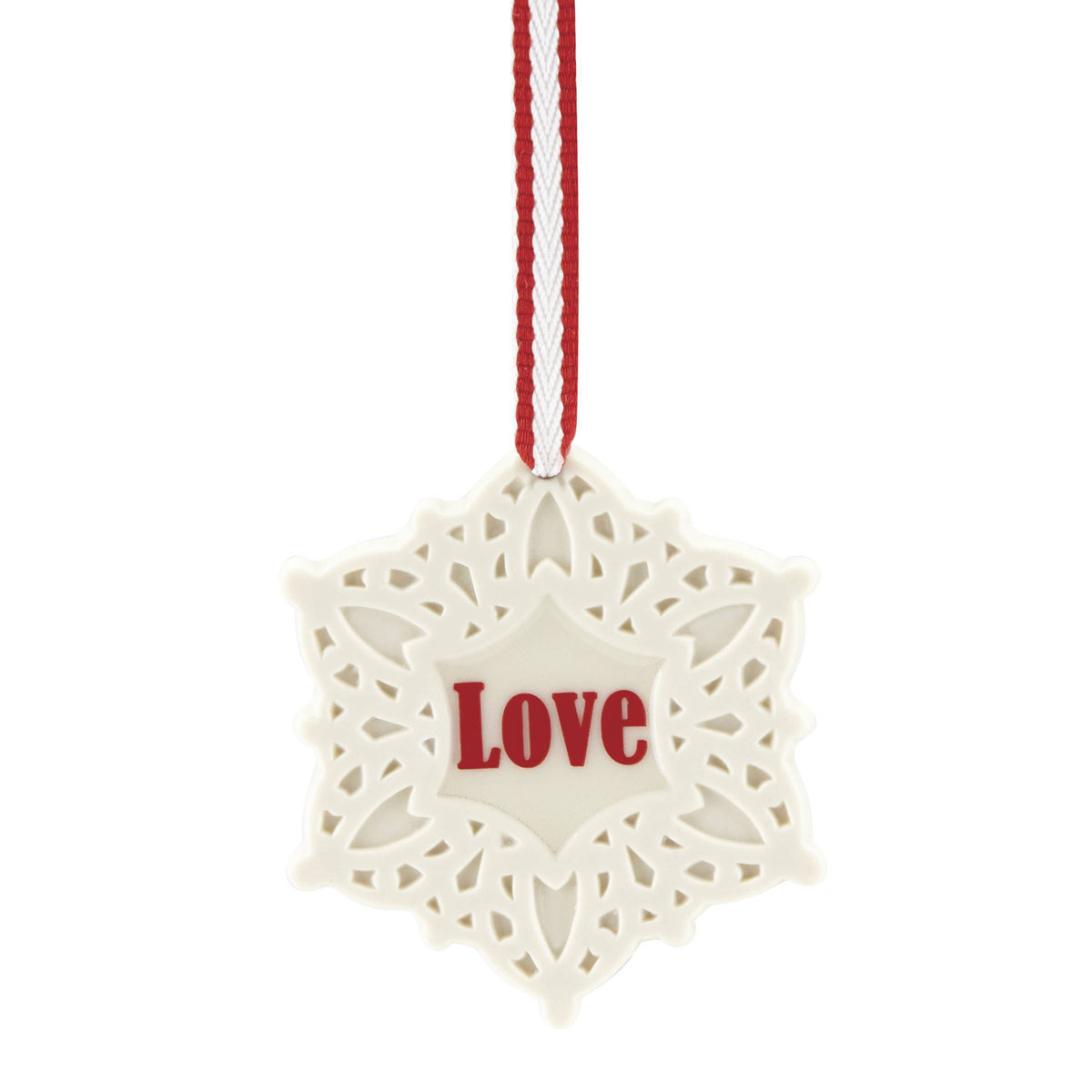 Lenox 2018 Love Snowflake Christmas Ornament