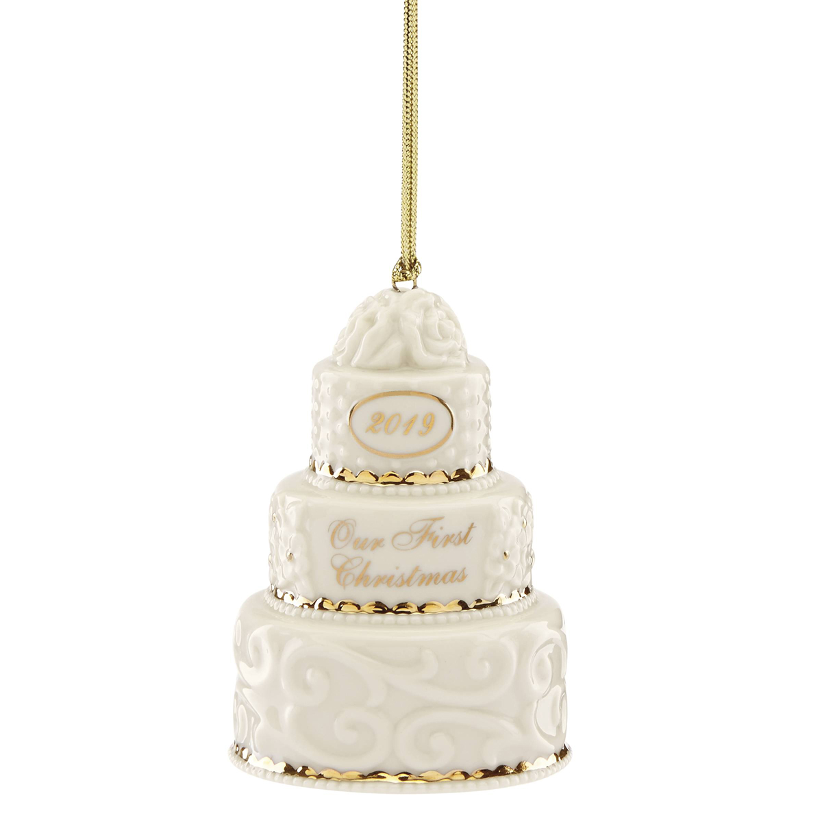 Lenox 2019 Our First Christmas Together Cake Ornament