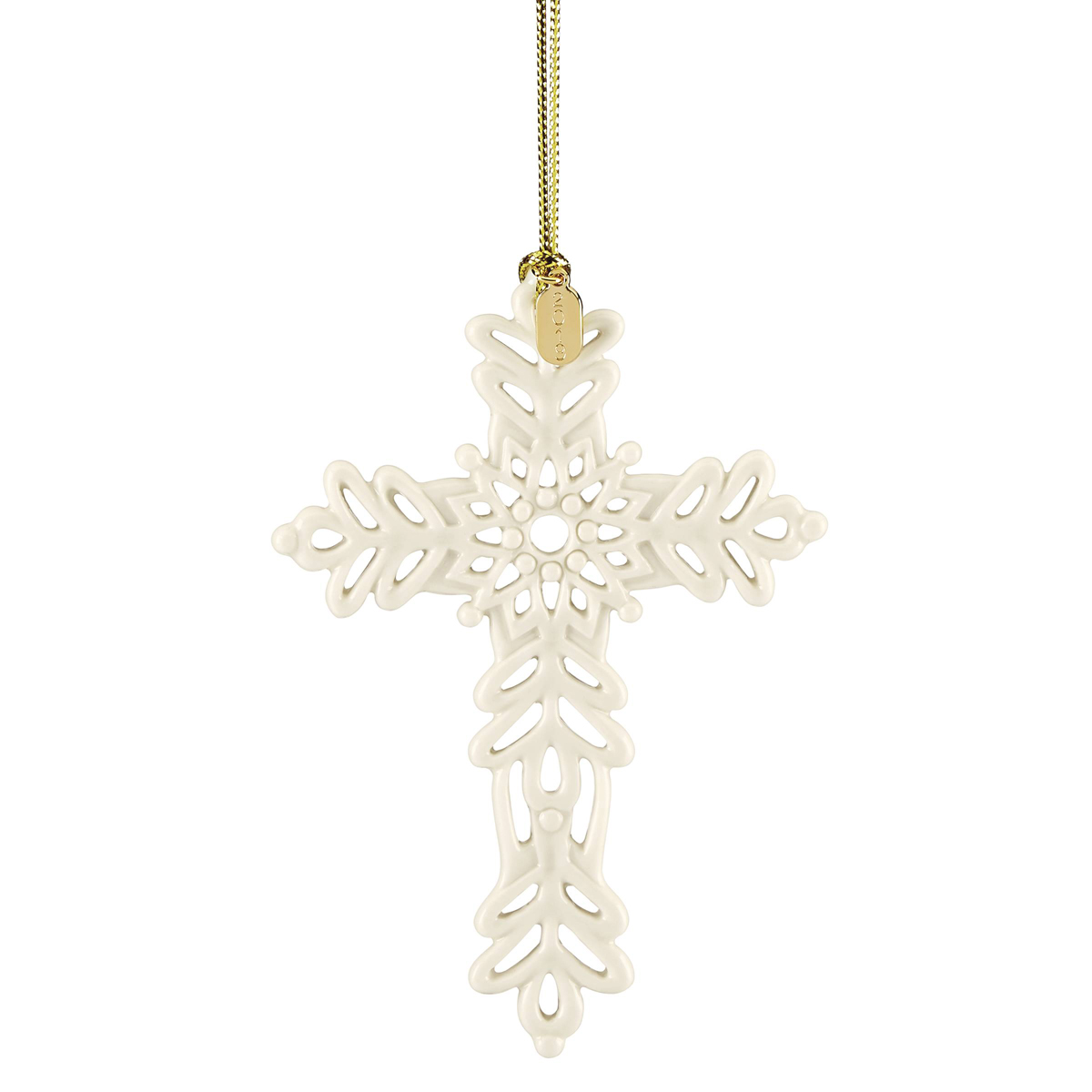 Lenox 2019 Snow Fantasies Cross Christmas Ornament
