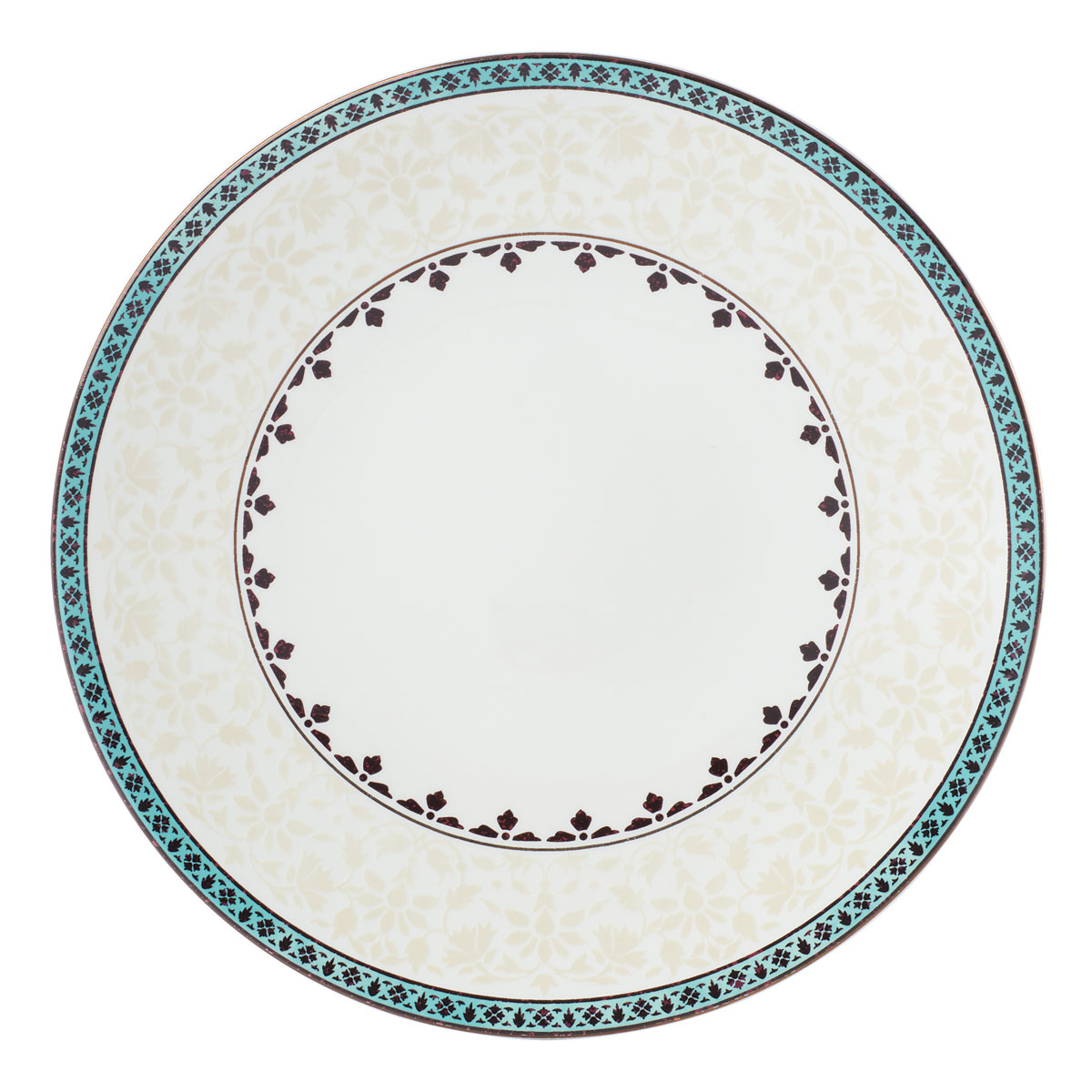 Lenox Global Tapestry Aquamarine Lotus China Dinner Plate