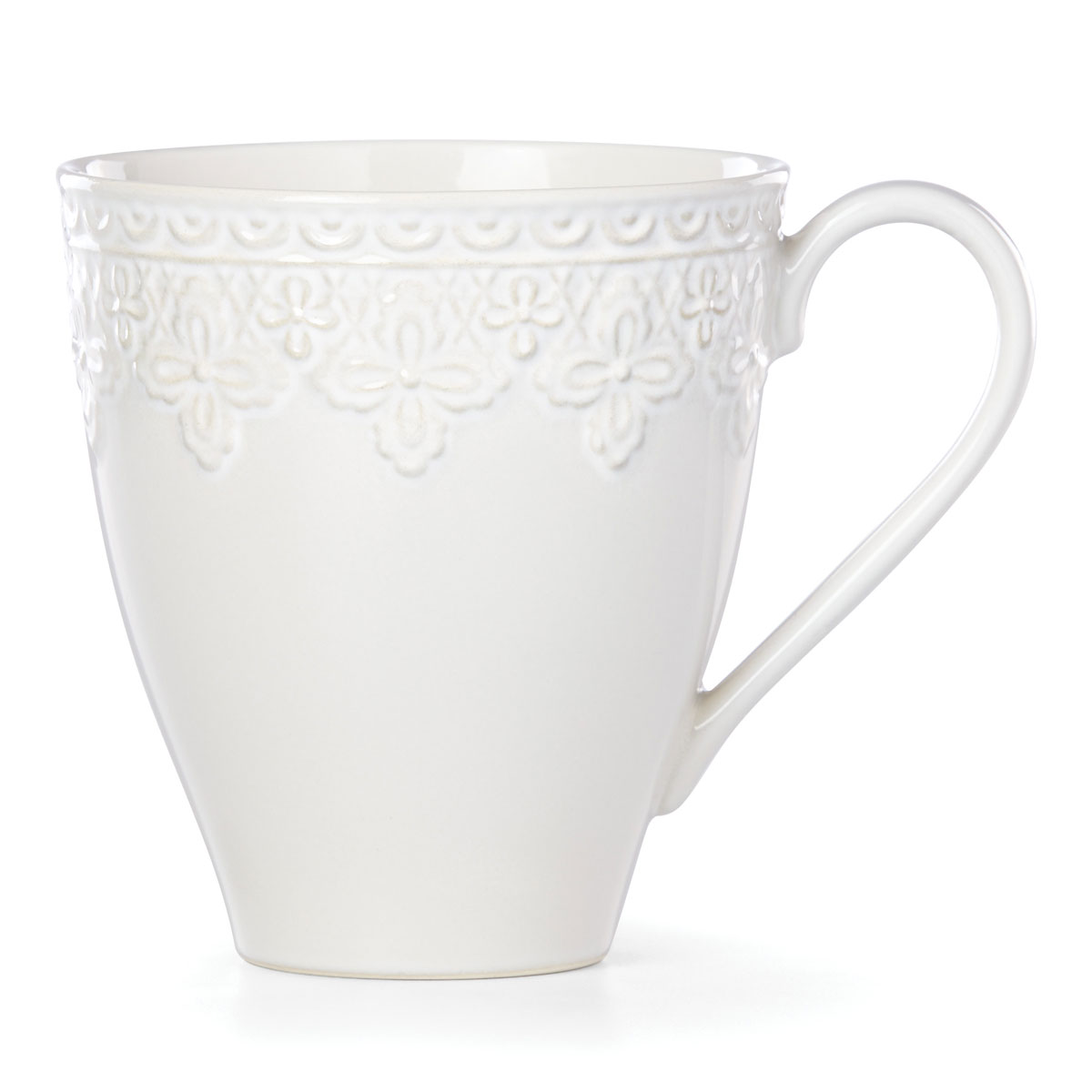 Lenox Chelse Muse Dinnerware Fleur White Mug, Single
