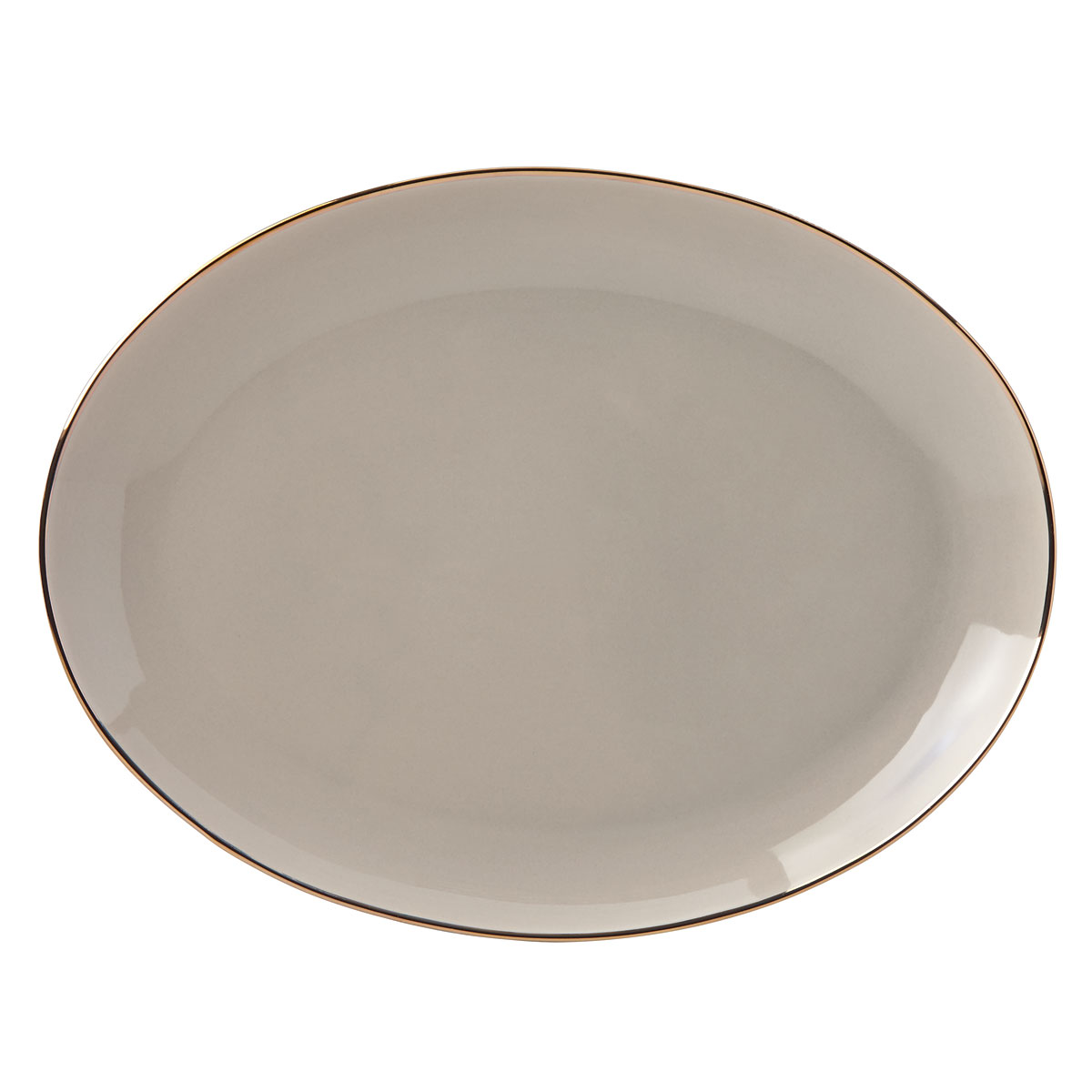 Lenox Trianna Taupe China Oval Platter
