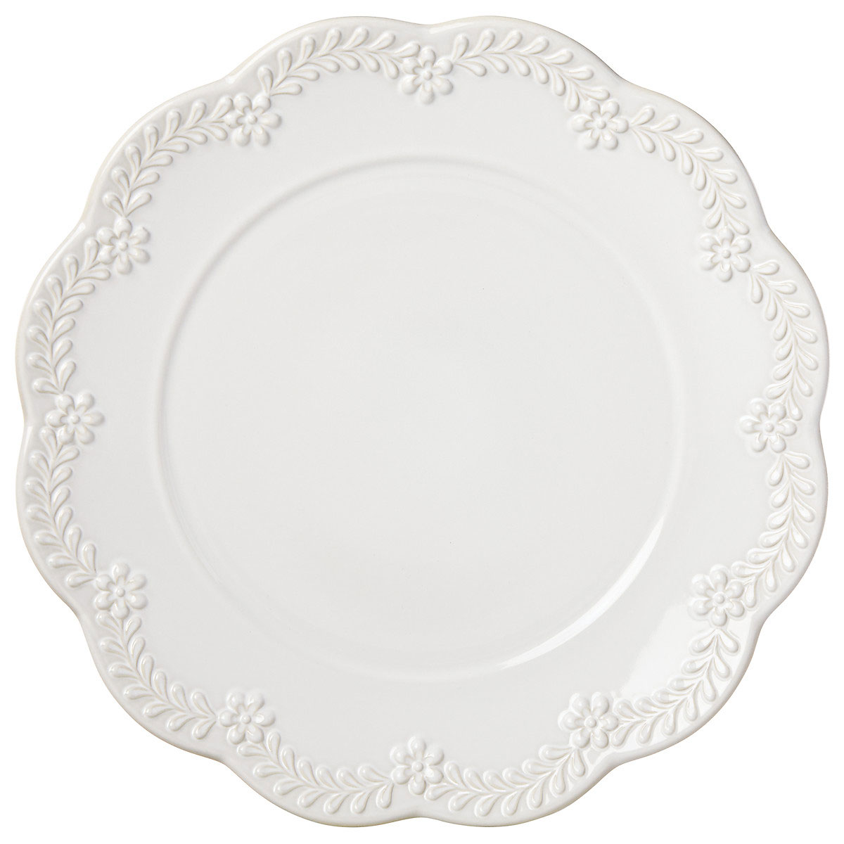 Lenox Chelse Muse China Flared White Dinner Plate, Single