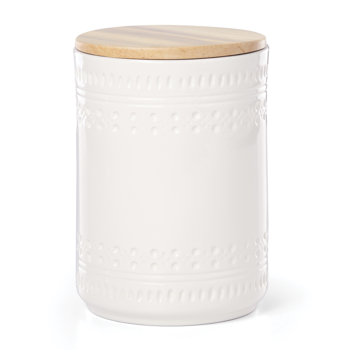 Kate Spade China by Lenox, Stoneware Willow Drive Cream Small Canister