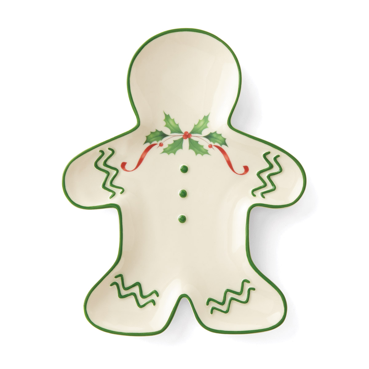 Lenox China Holiday Gingerbread Man Accent Plate, Single
