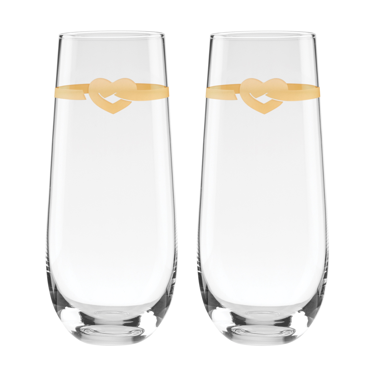 Kate Spade New York, Lenox With Love Stemless Flutes Pair