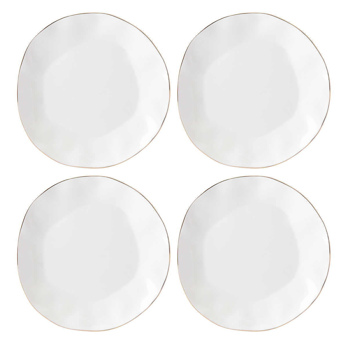 Lenox Blue Bay China Dinner Plate White Set Of Four