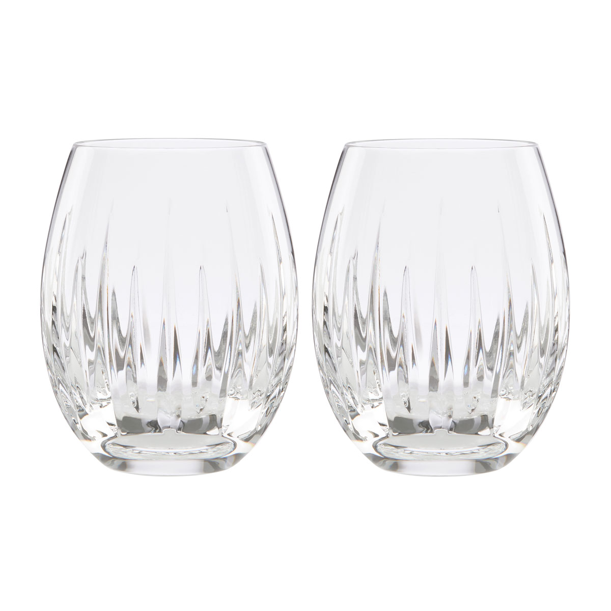 Reed And Barton Crystal Soho Stemless Wine Pair