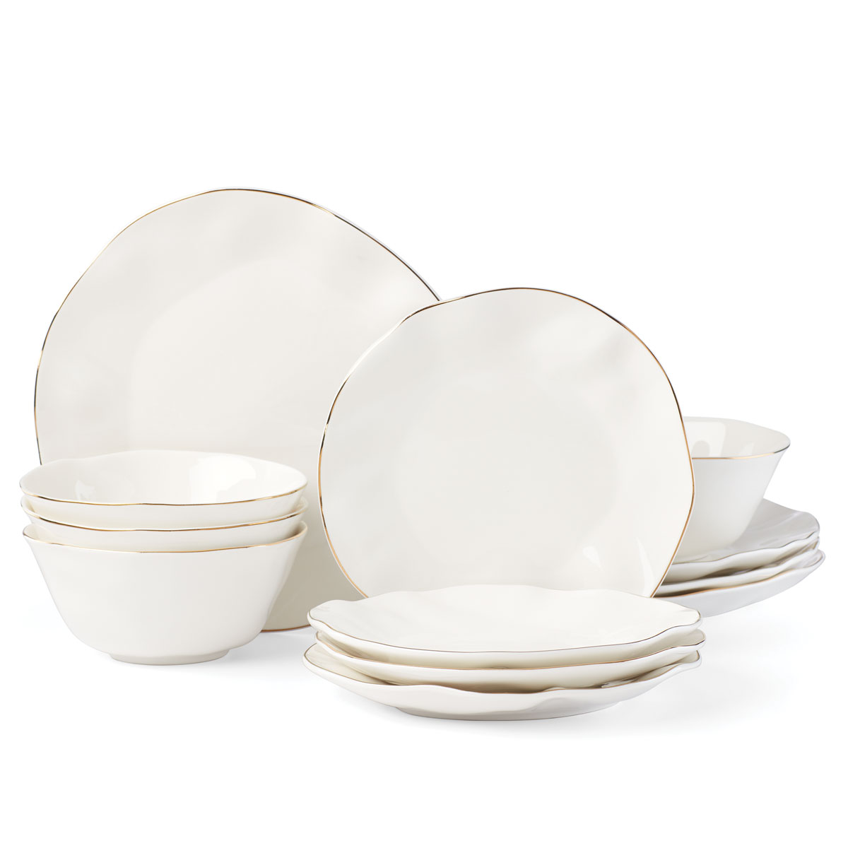 Lenox Blue Bay Dinnerware White 12Pc Set